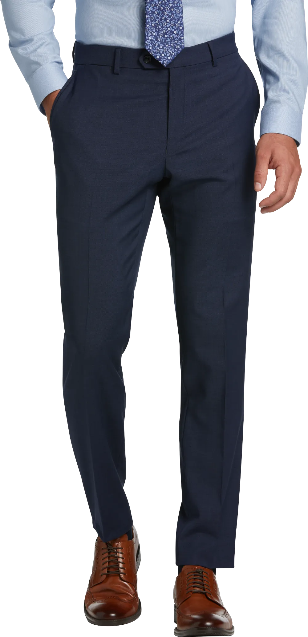Tommy Hilfiger Modern Fit Wool Blend Suit Pants
