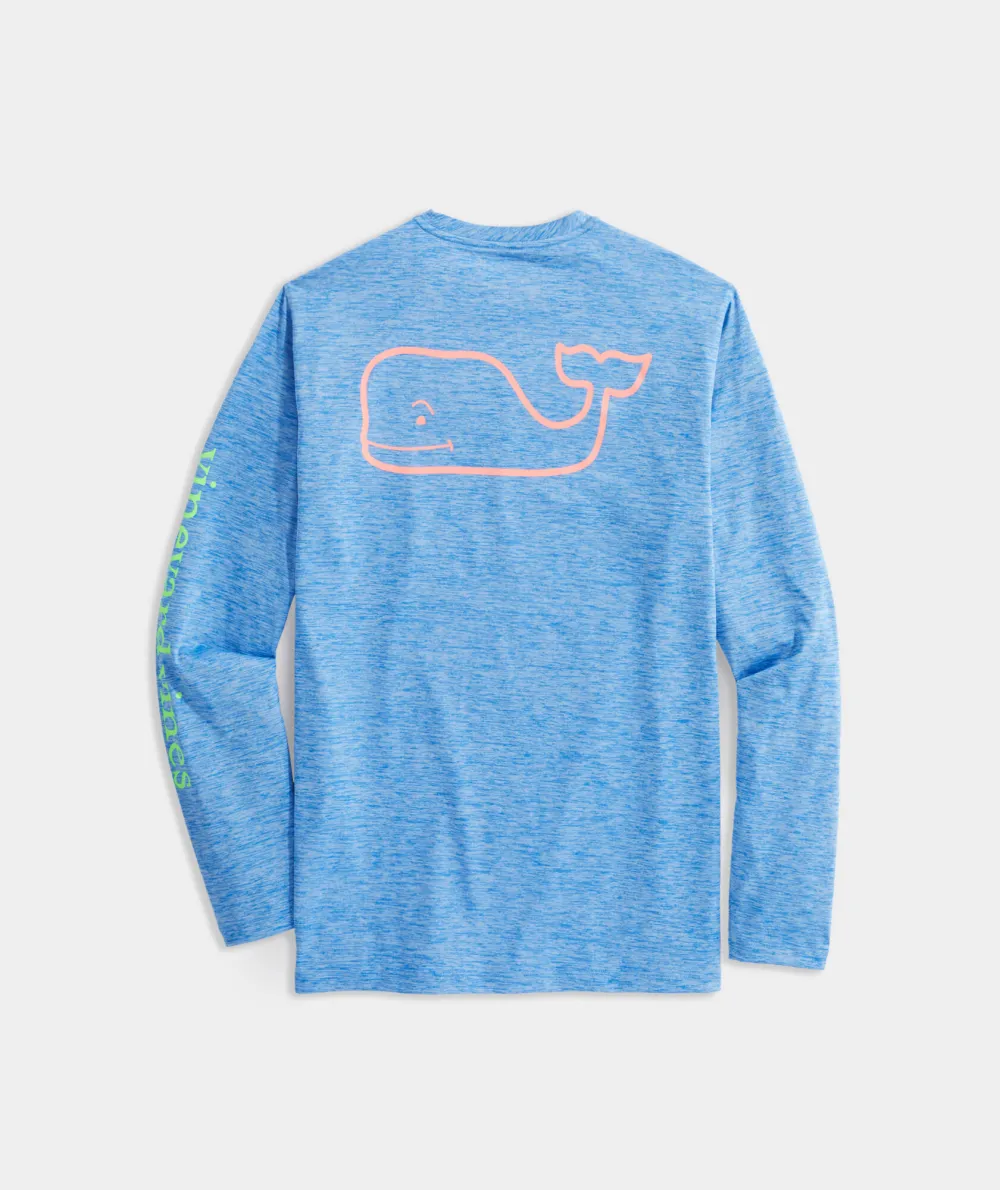 Whale Logo Long-Sleeve Harbor Performance Tee