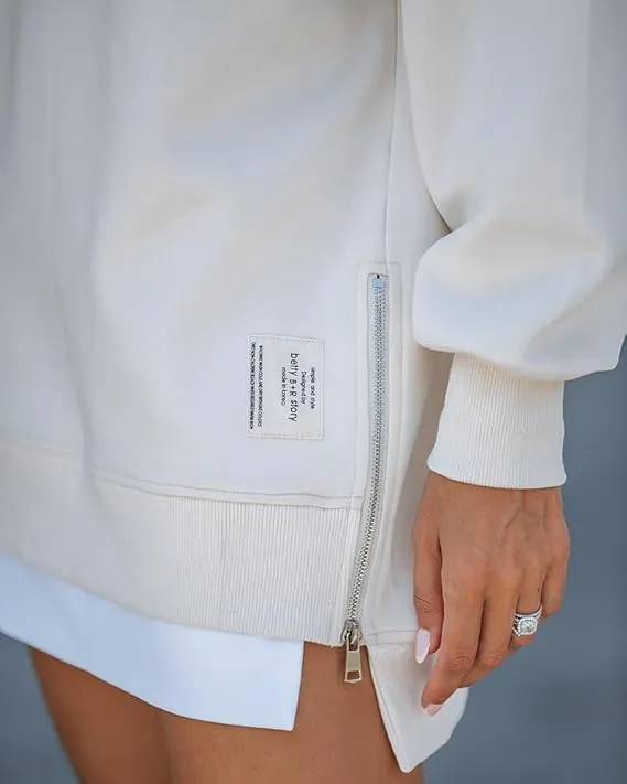 Womens Long Sleeve Pullover Sweatshirt