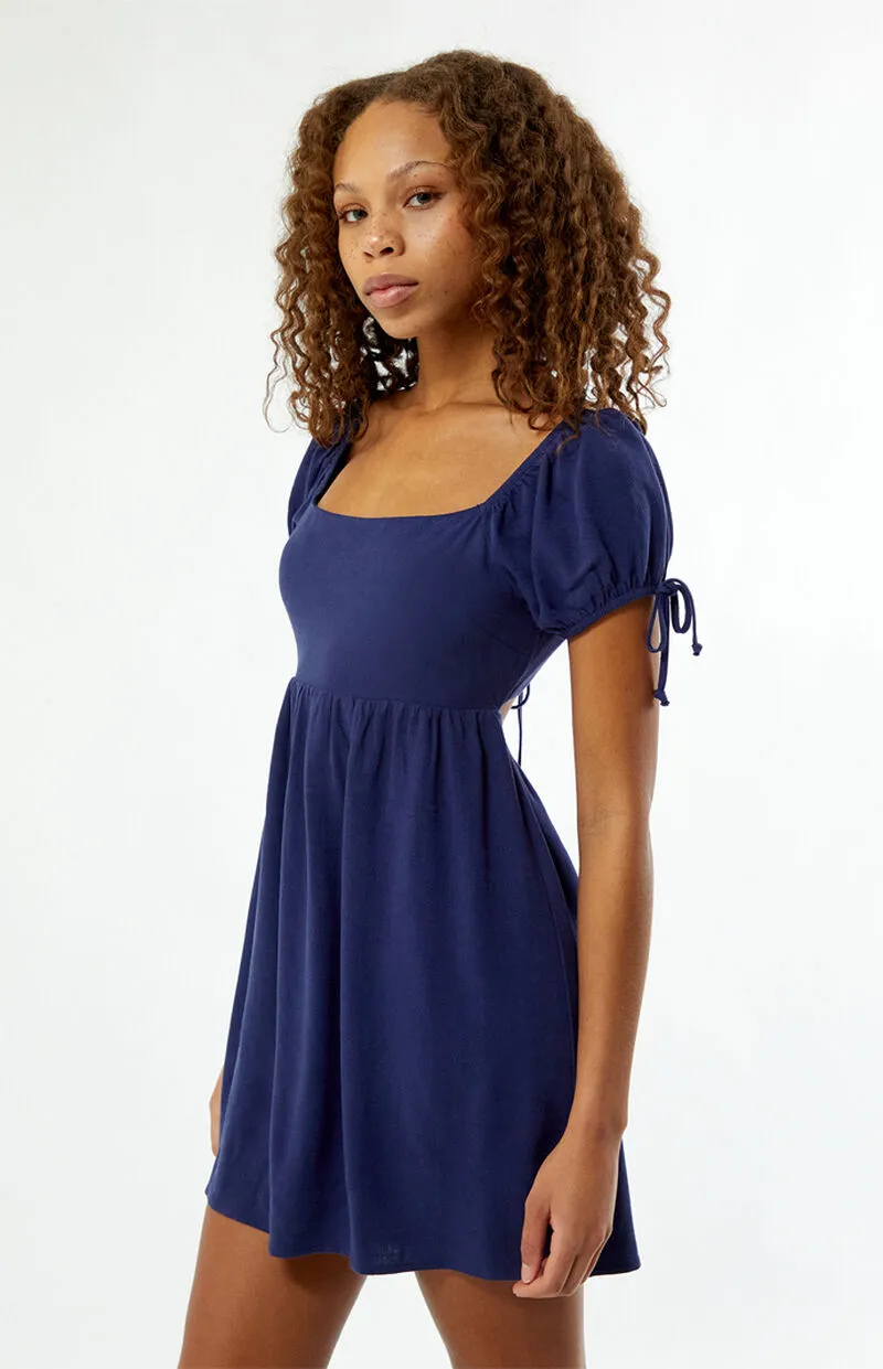 Your Favorite Open Back Babydoll Mini Dress