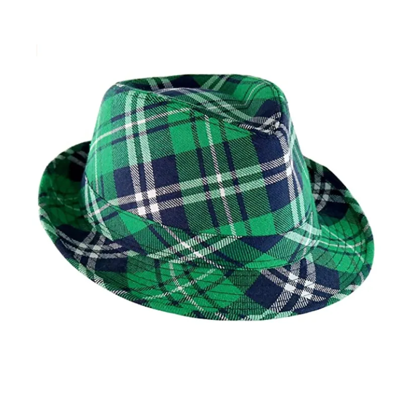 St. Patrick's Day Irish Green Checkered Hat