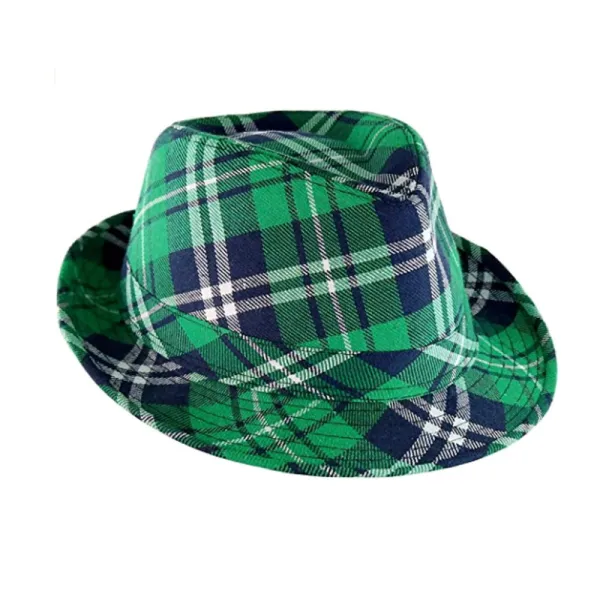 St. Patrick's Day Irish Green Checkered Hat