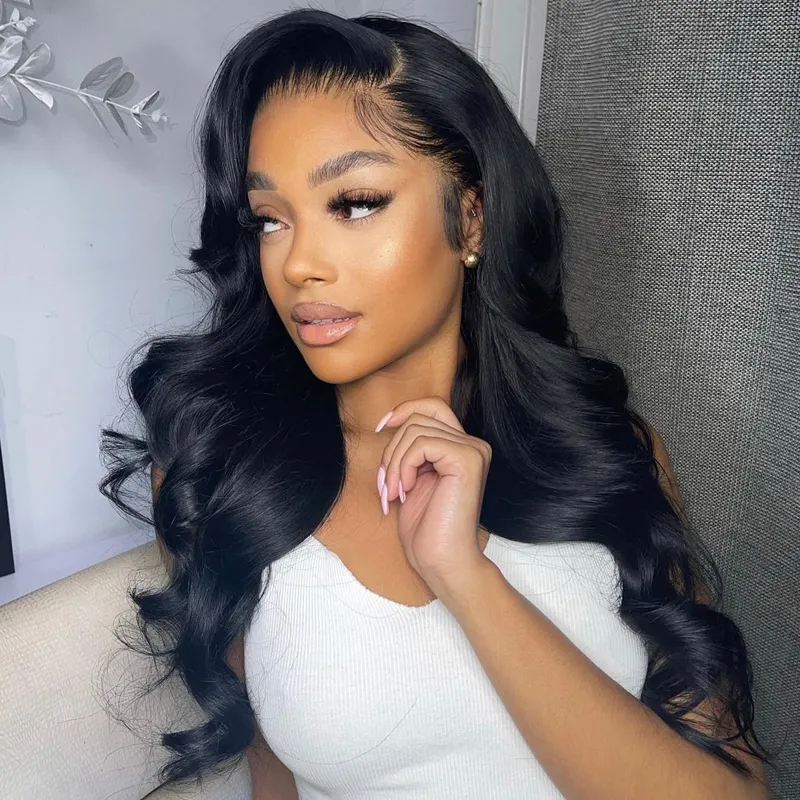 Sterly Body Wave Human Hair Bundles With 13x6 Lace Frontal Remy Human Hair Bundles With Closure Frontal