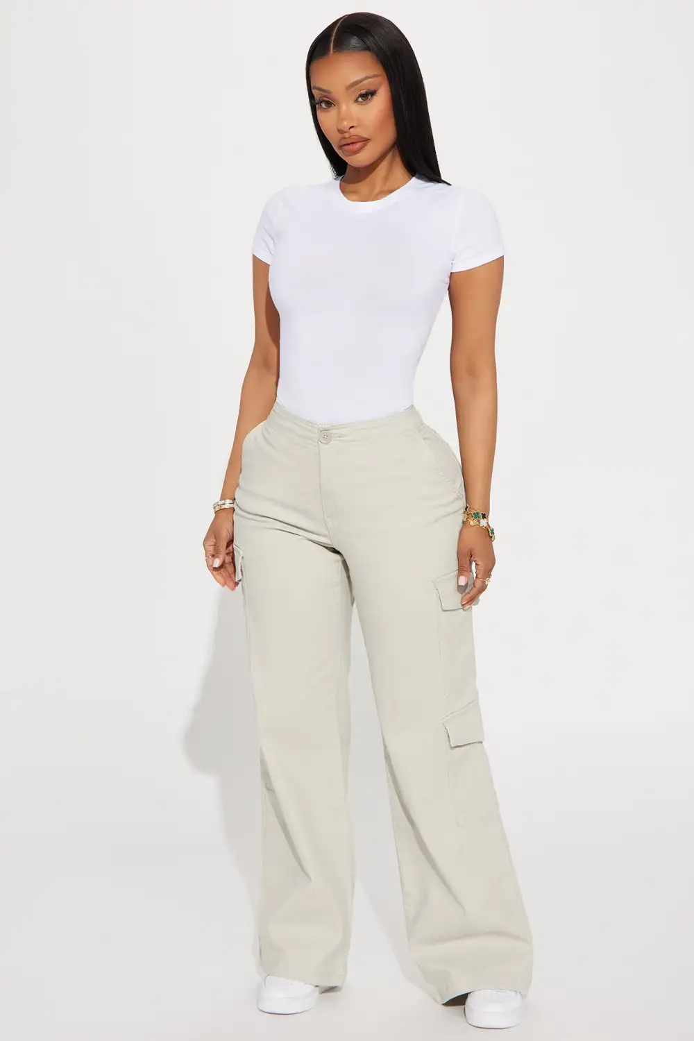 Camilla Classic Fit Crew Neck Tee - White