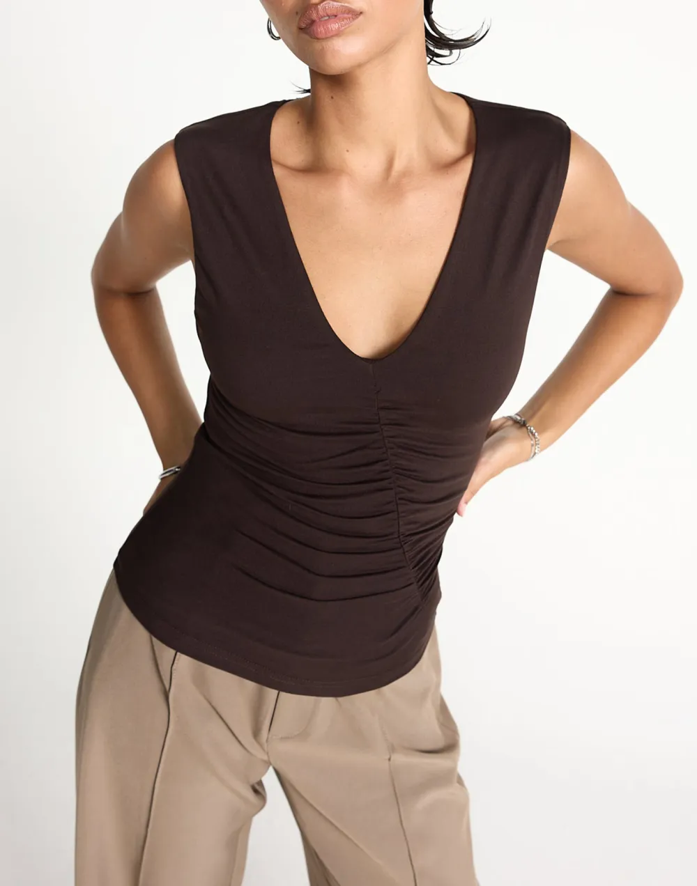 Breathable Soft V-Neck Slim Vest