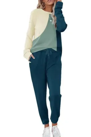 Lounge Sets for Women Two Piece Outfits Sweatsuits Sets Long Pant Loungewear Workout Athletic Tracksuits