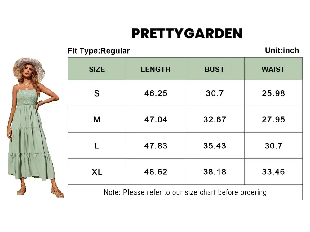 Sleeveless Spaghetti Strap Smocked Tiered Maxi Dress