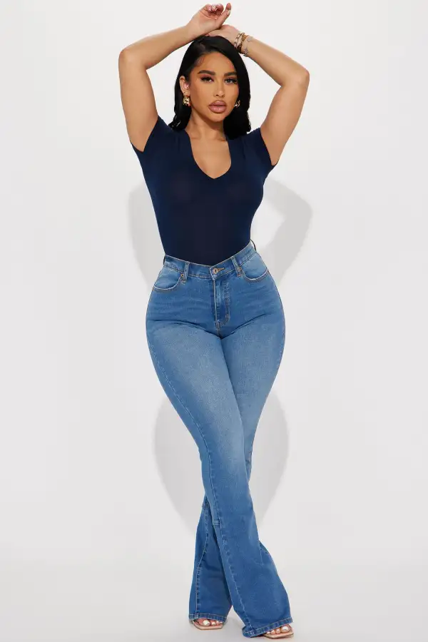 Not On My Level Top - Navy