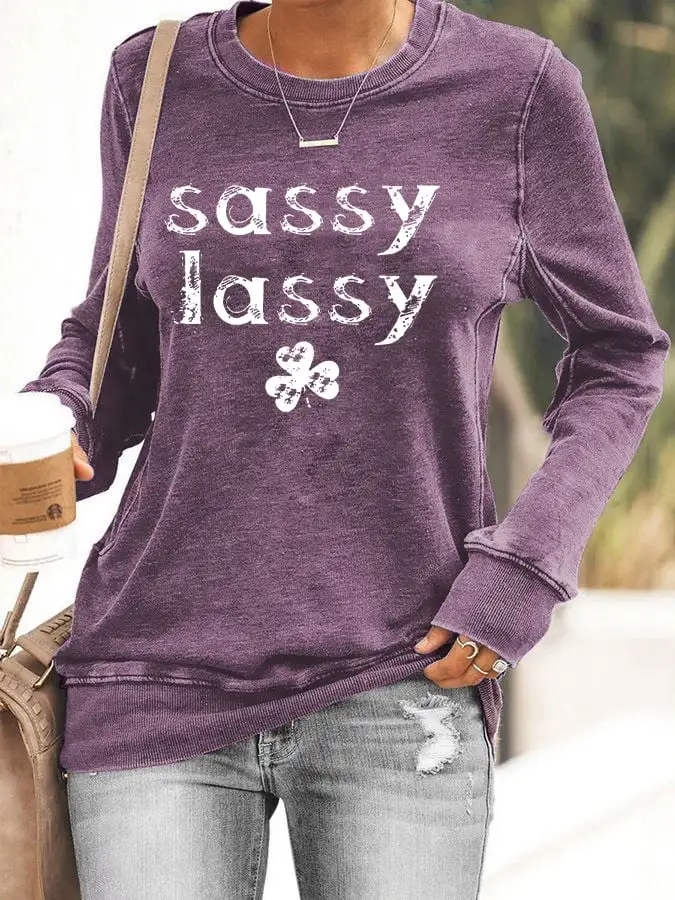 Women's Sassy Lassy Printed Sweatshirt