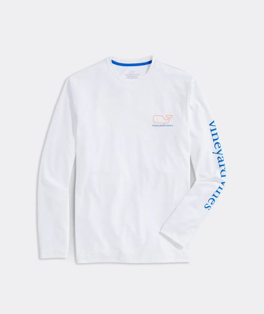 Whale Logo Long-Sleeve Harbor Performance Tee