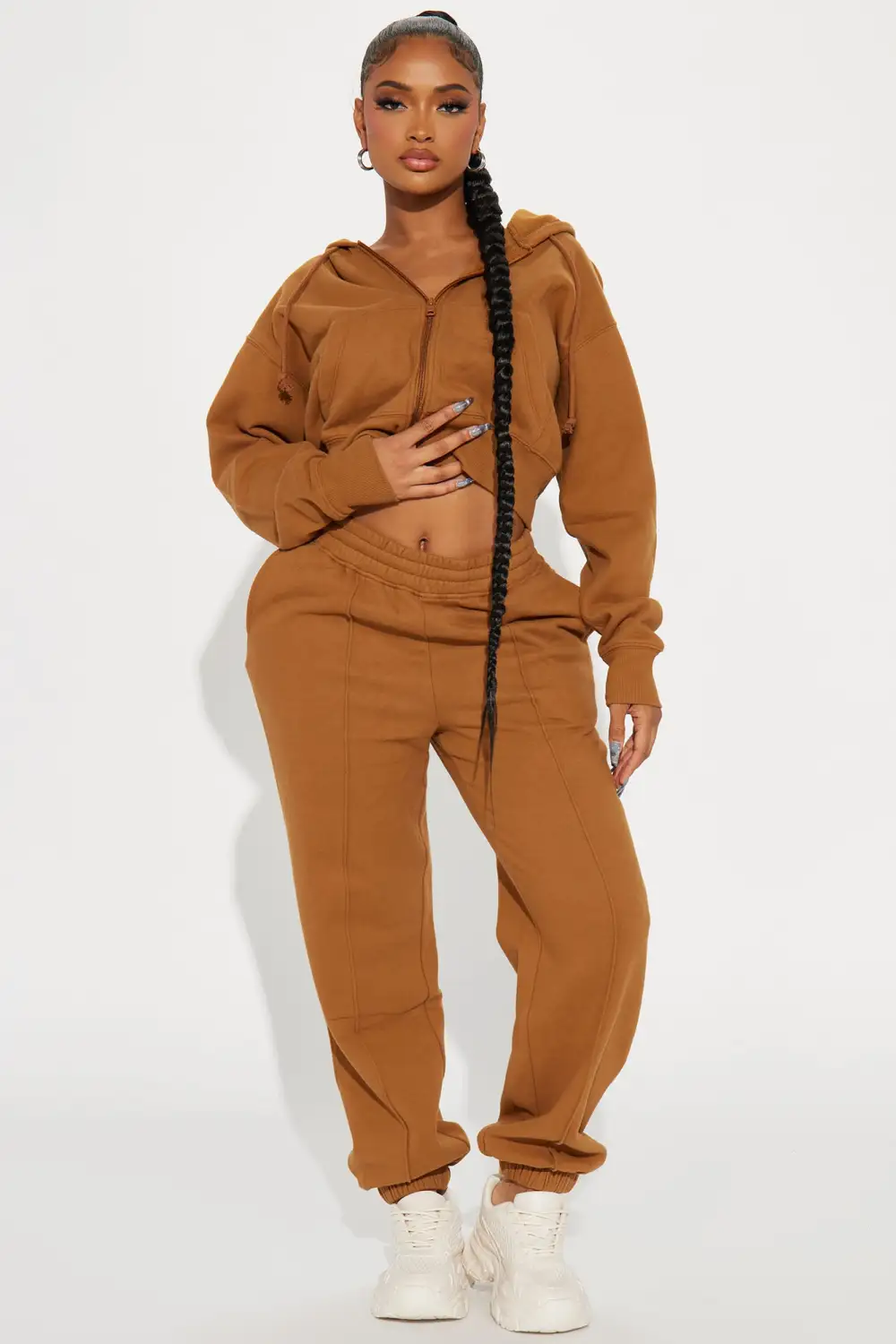 Stayin' In Sweatsuit - Cognac