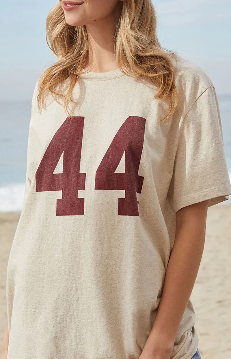 John Galt Light Gray Penelope 44 Oversized T-Shirt