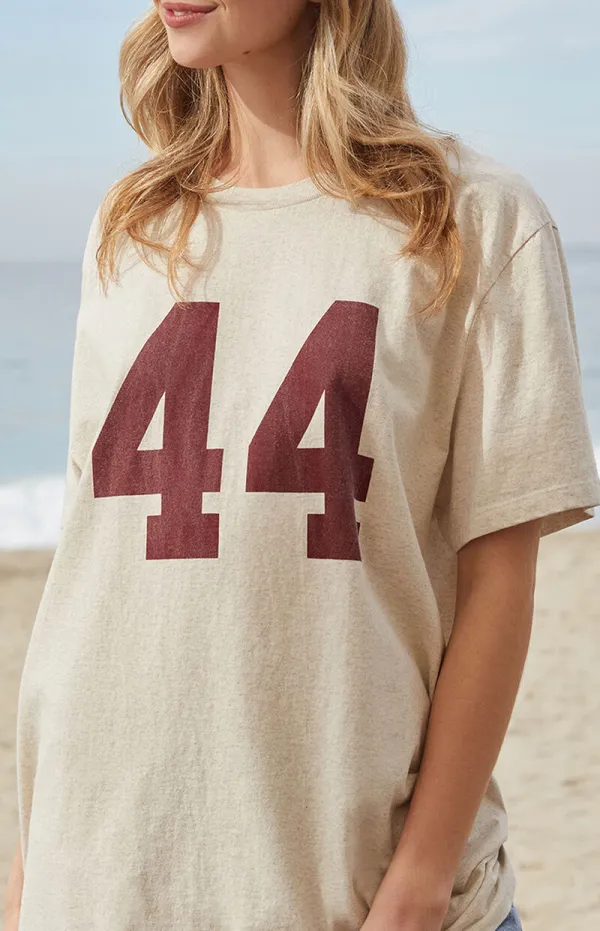 John Galt Light Gray Penelope 44 Oversized T-Shirt