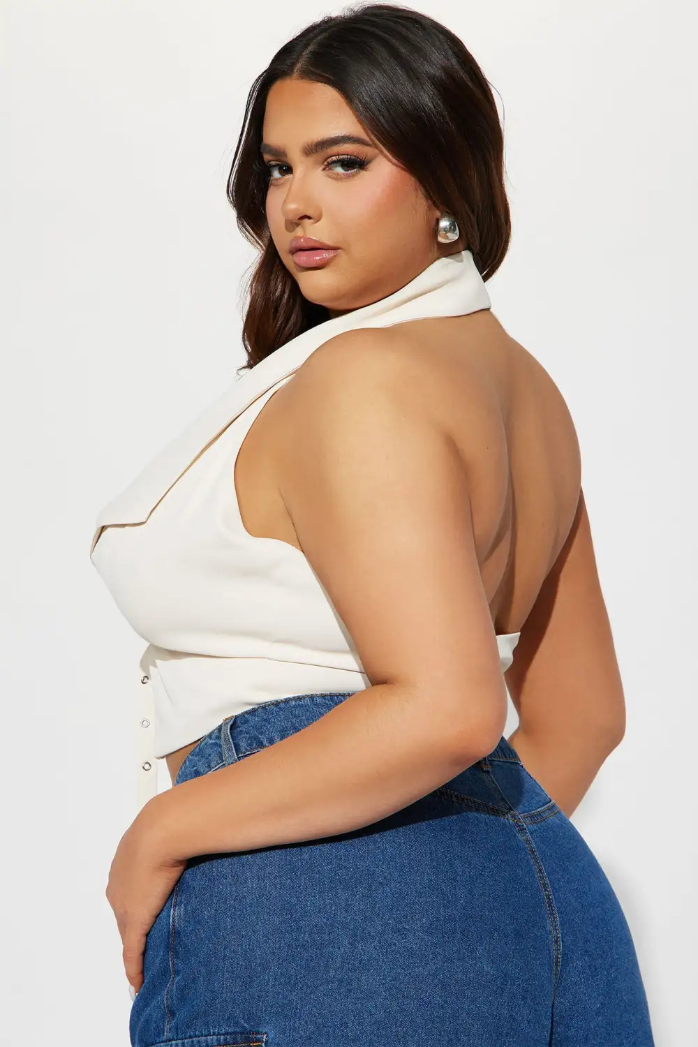 Right From Wrong Vest Top - Ivory