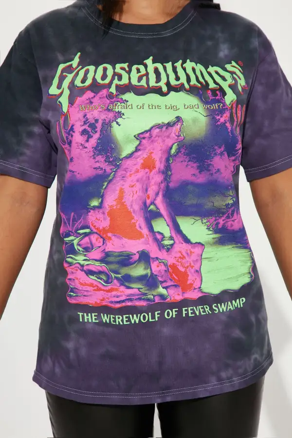 Goosebumps Warewolf Washed Tee - Black/combo
