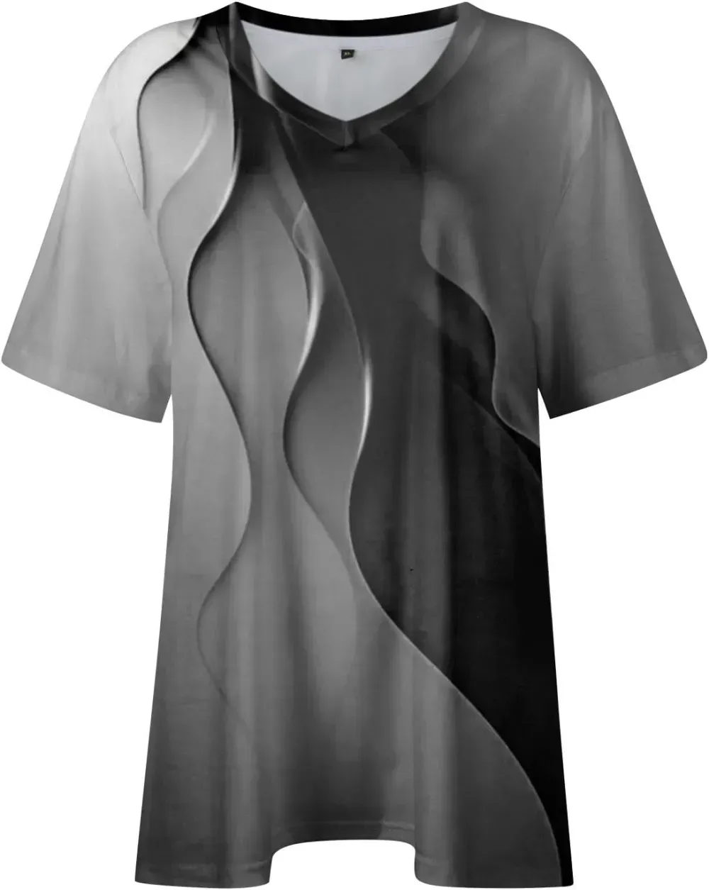 Plus Size Tops for Women Dressy Short Sleeve V Neck Shirts for Women Summer Tops for Women 2024 Floral Print Top