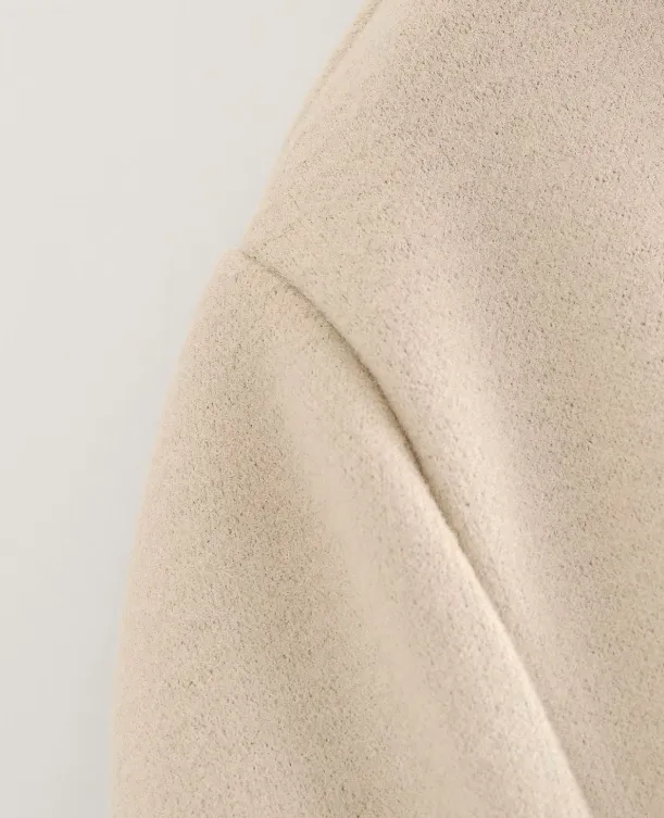 Casual Long Sleeve Solid Buttons Irregular Coat