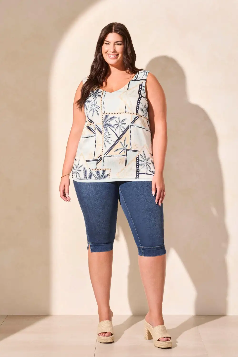 Printed Reversible Camisole-Water