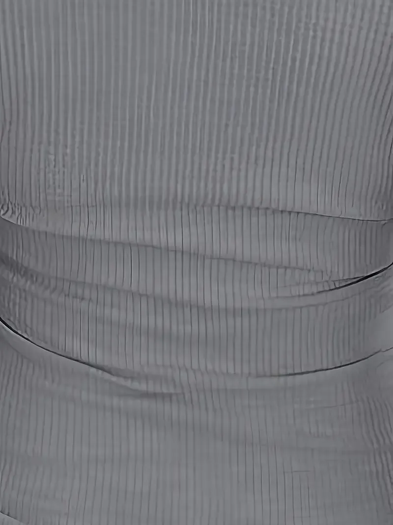 Solid Color Cut Out T-Shirt, Casual Long Sleeve Top for Spring & Fall, Women's Clothing, V-neck, Fashion, Versatile