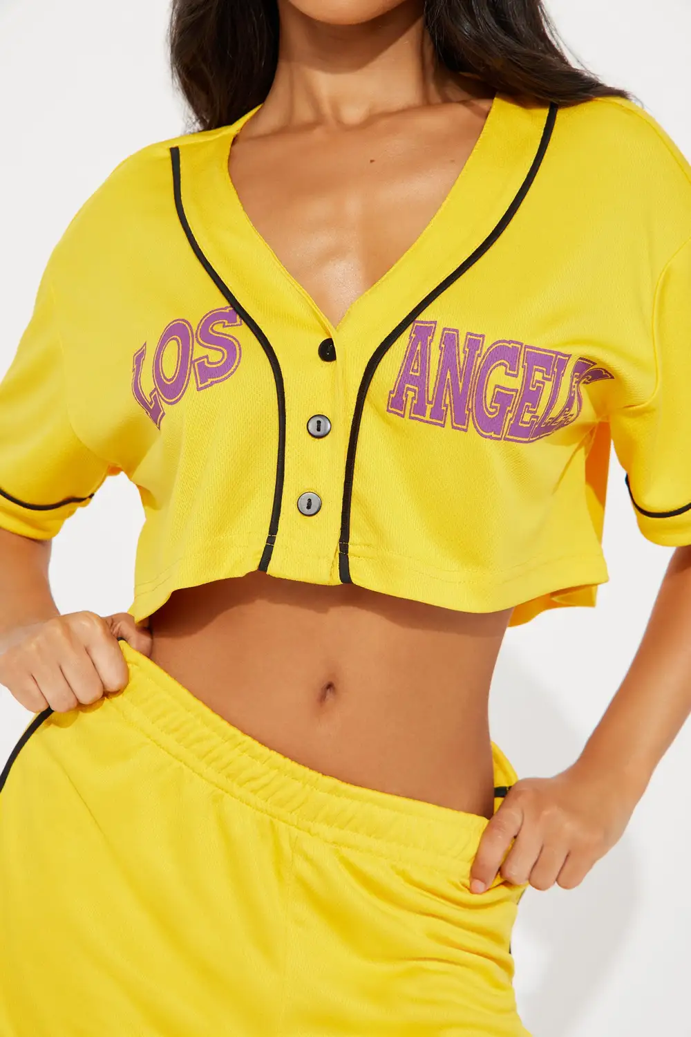 City Girl Short Set - Yellow