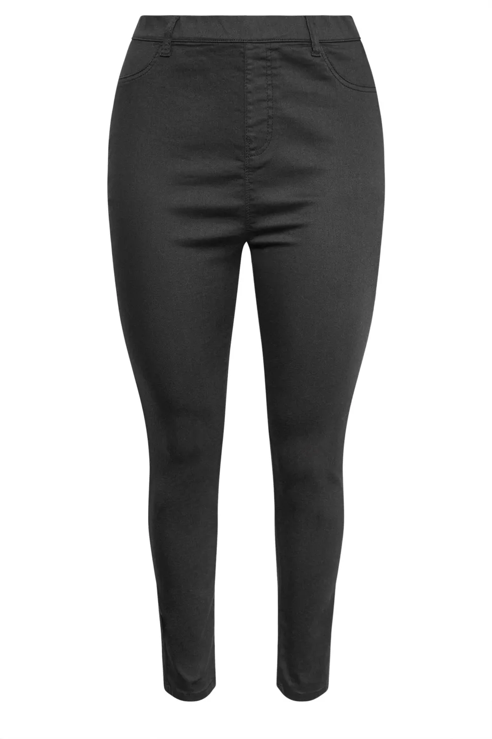 YOURS Curve Grey Stretch Pull On GRACE Jeggings