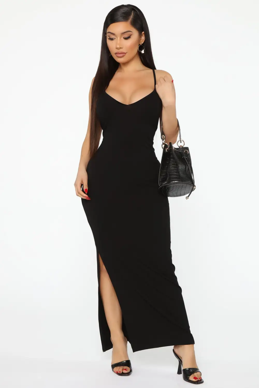 Doing My Thing Maxi Dress - Black
