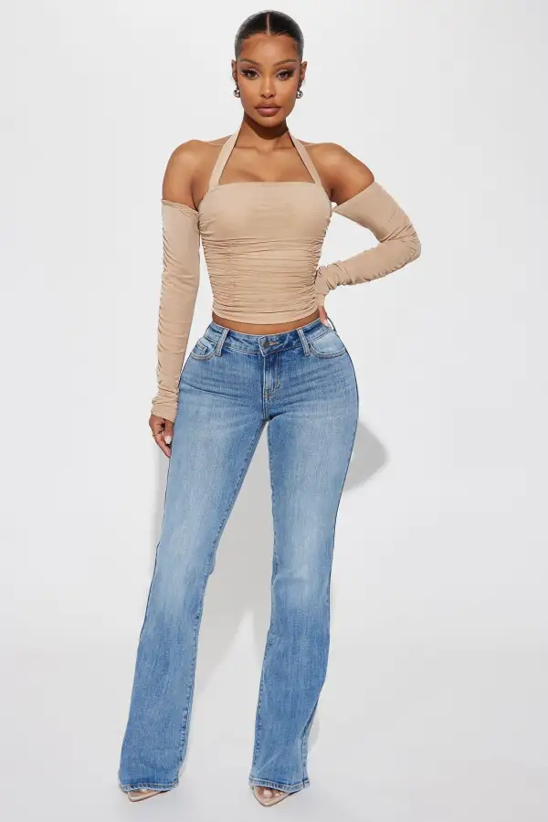 Charlette Mesh Top - Taupe