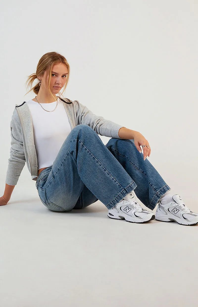 PacSun Casey Low Rise Baggy Jeans Dark Indigo Tint