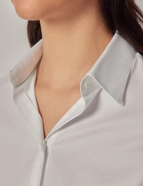 Twill Cotton Fitted Shirt