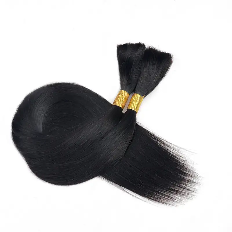 Flash Sale | Straight Braid Hair Bulk 100% Human Hair Extensions Bulk for Braiding 100g