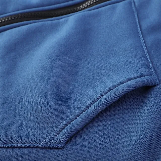 Women's Casual Jacket Fall Hoodie Jacket Warm Windproof Long Coat with Pocket Full Zip Sport Plain Coat Regular Fit Outerwear Long Sleeve Winter Black Blue Pink XL XXL
