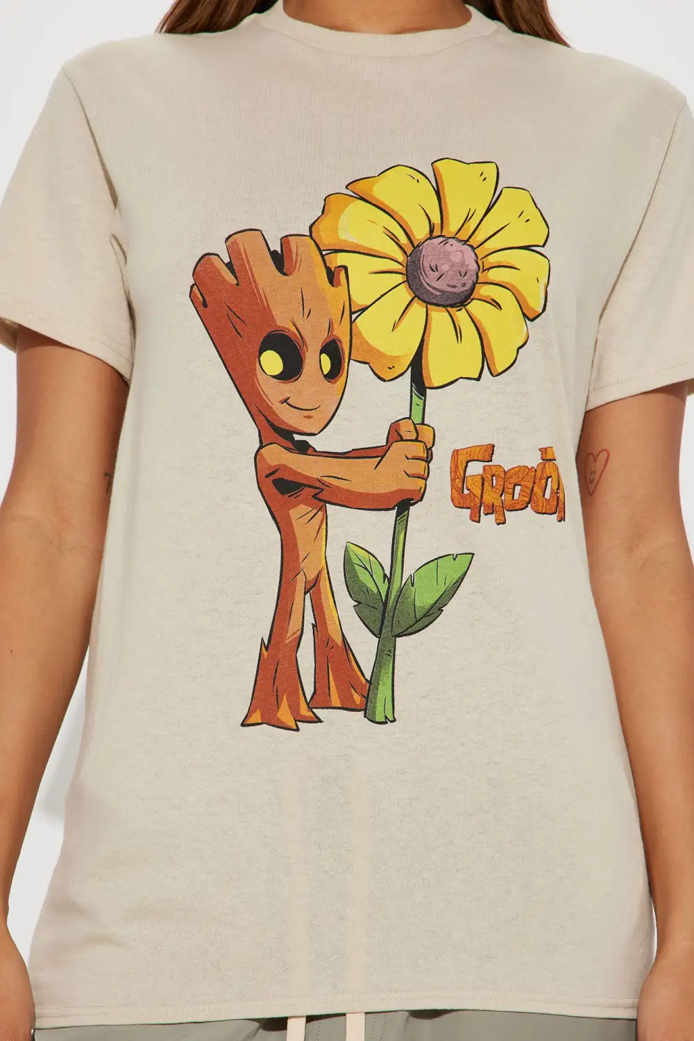 Sunflower Groot Graphic Tee - Sand