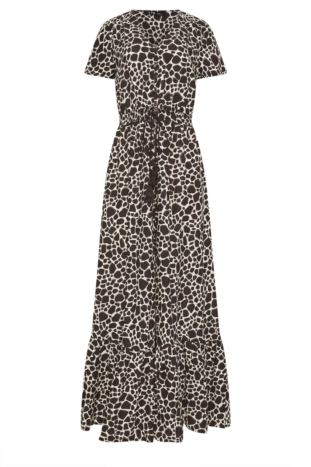 LTS Tall Natural Brown Animal Maxi Dress