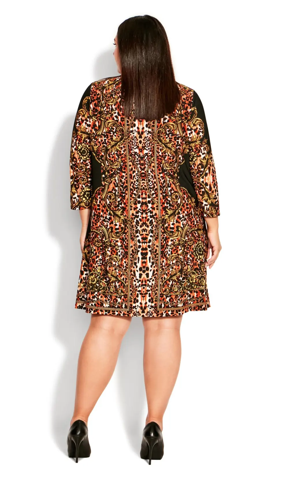 Evans Black Treasure Tunic Dress