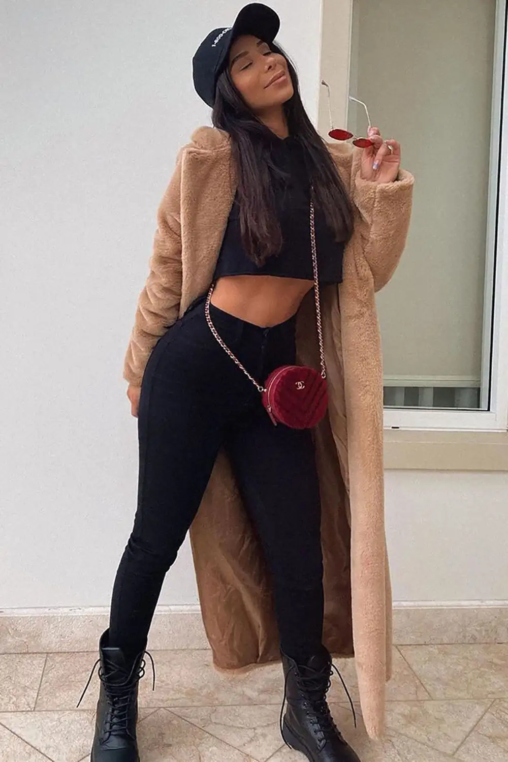 Classic High Waist Skinny Jeans - Black