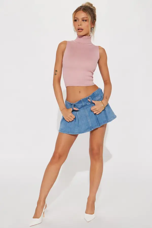 Finola Turtleneck Sweater - Pink