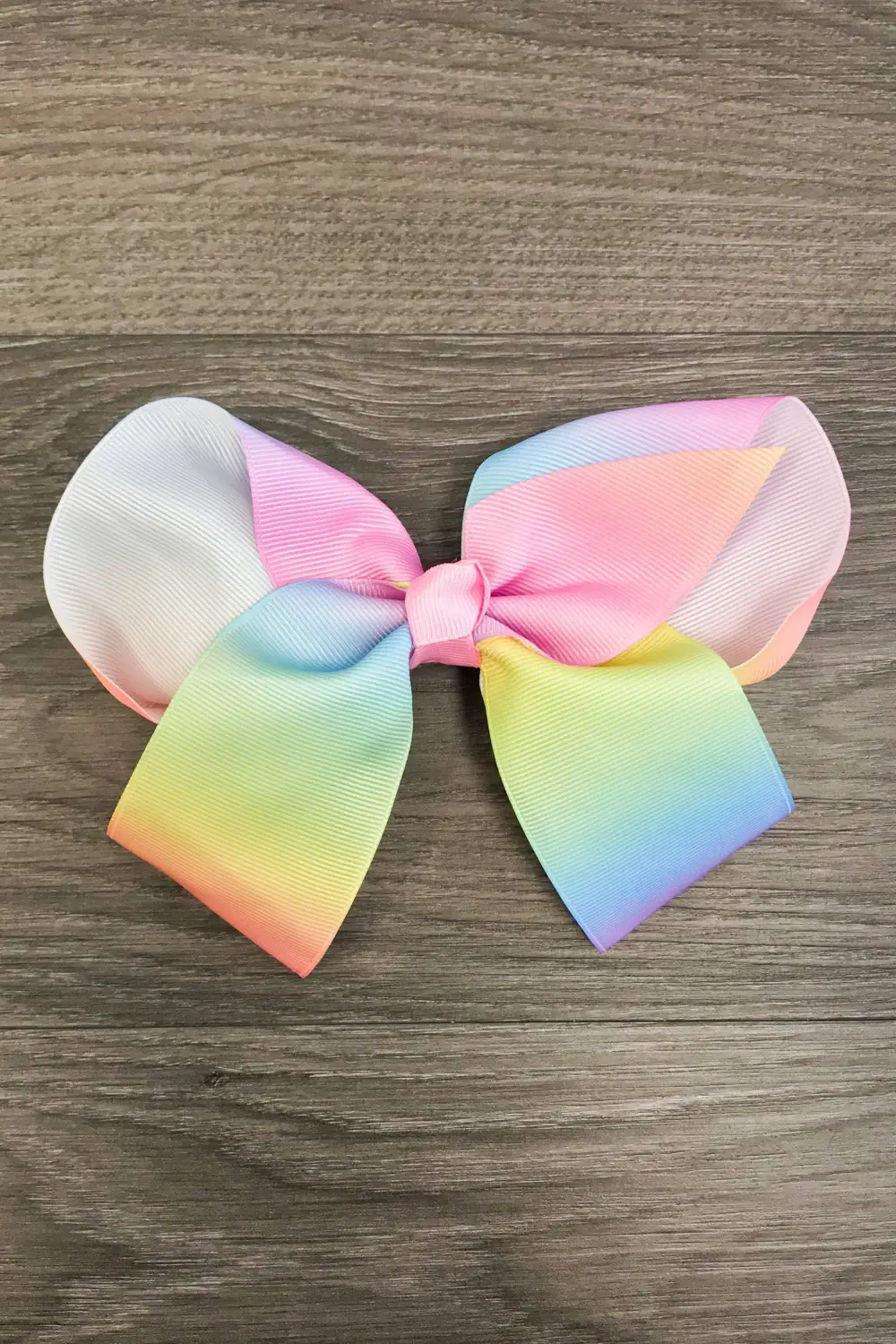 Pastel Rainbow Bow - 6 inch