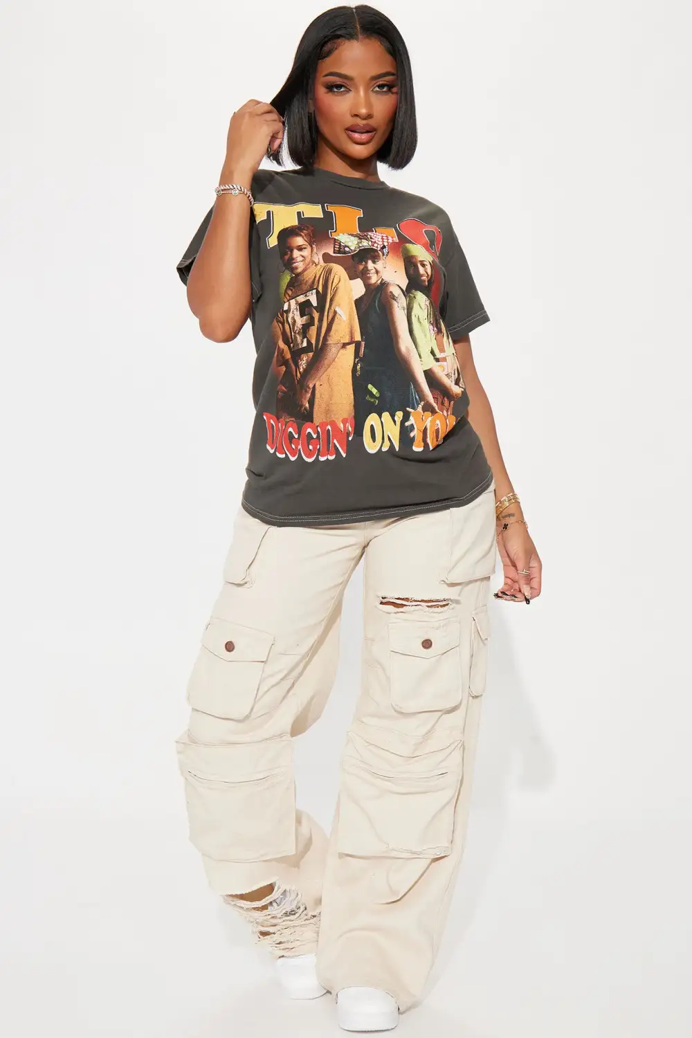 TLC Diggin' On You Graphic Tee - Black Wash