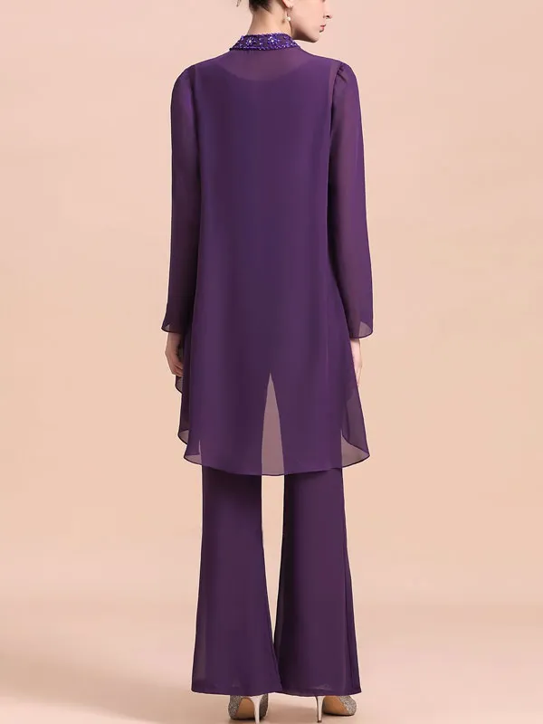 Chiffon Temperament Elegant Cardigan Ladies Suit