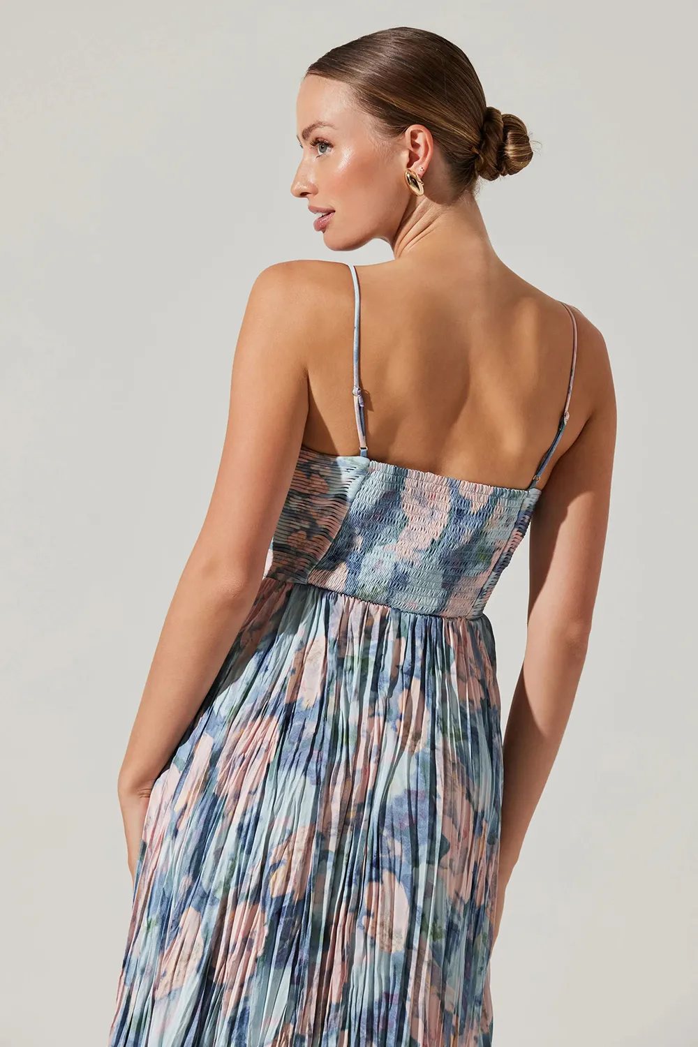MAEVE PLEATED MIDI DRESS
