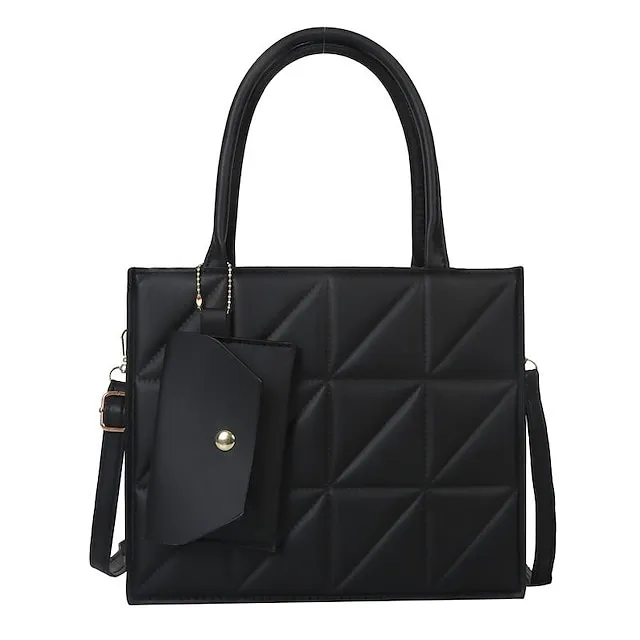 Women's Handbag Crossbody Bag PU Leather Daily Durable Black White Blue