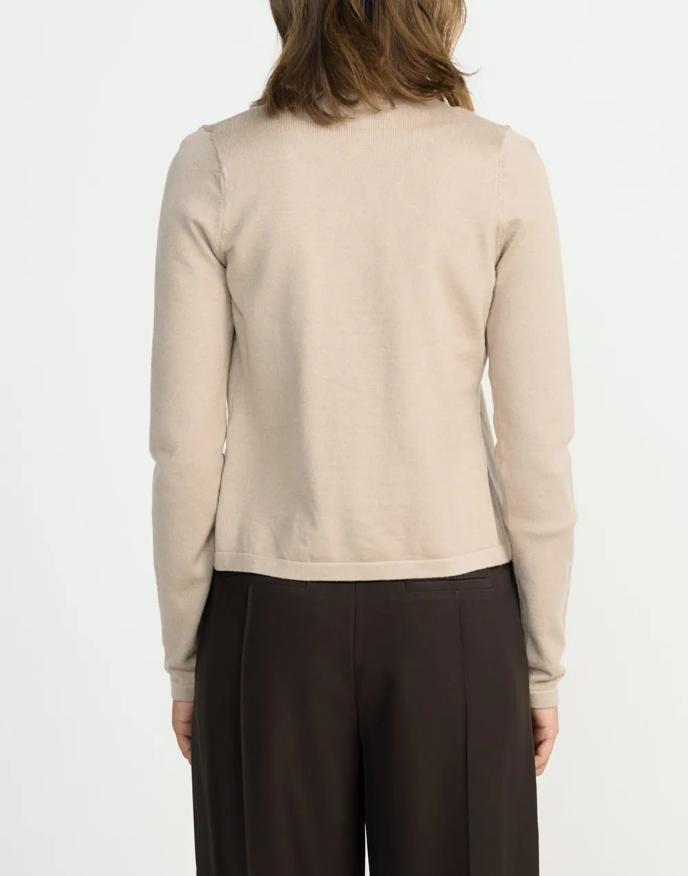 Short Slim Solid Color Simple Top