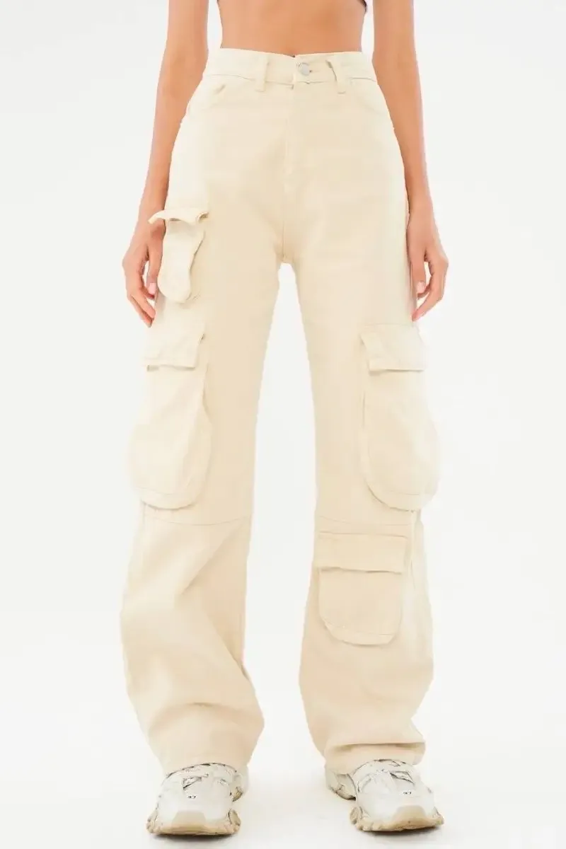 Cargo High Rise Flare Jeans