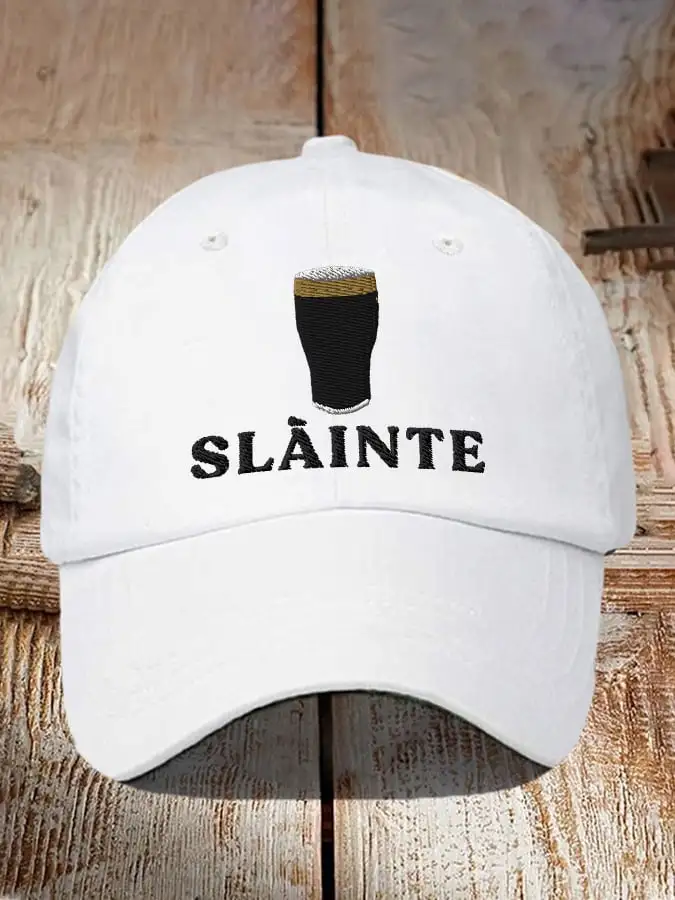 Retro St.Patrick's Day Health Beer Stout Print Baseball Cap