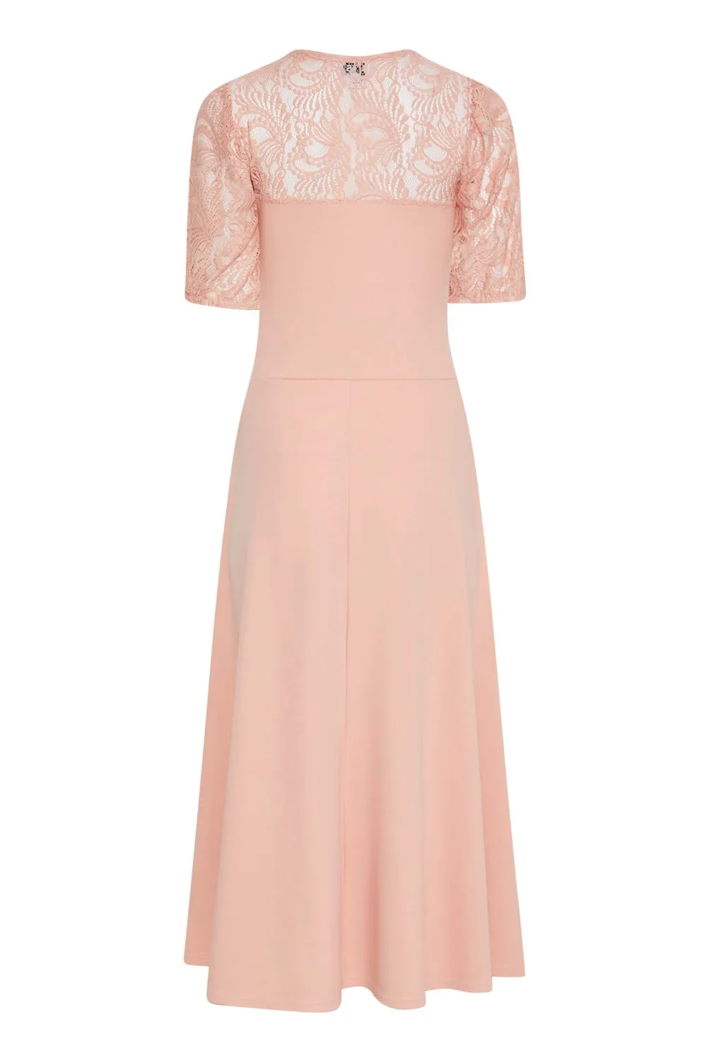 LTS Tall Pink Lace Midi Dress