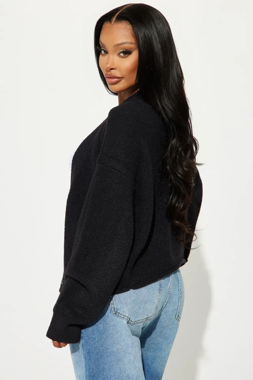 By The Fireplace Cardigan - Black