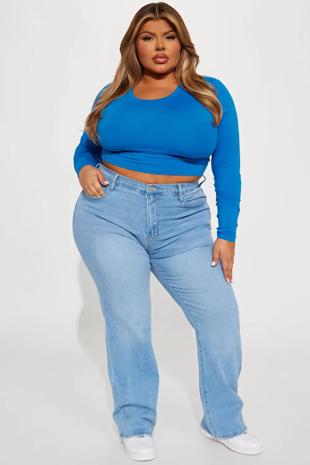 Robin Long Sleeve Top - Cobalt