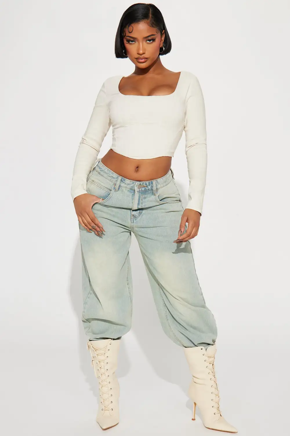 On My Way Corset Top - Beige