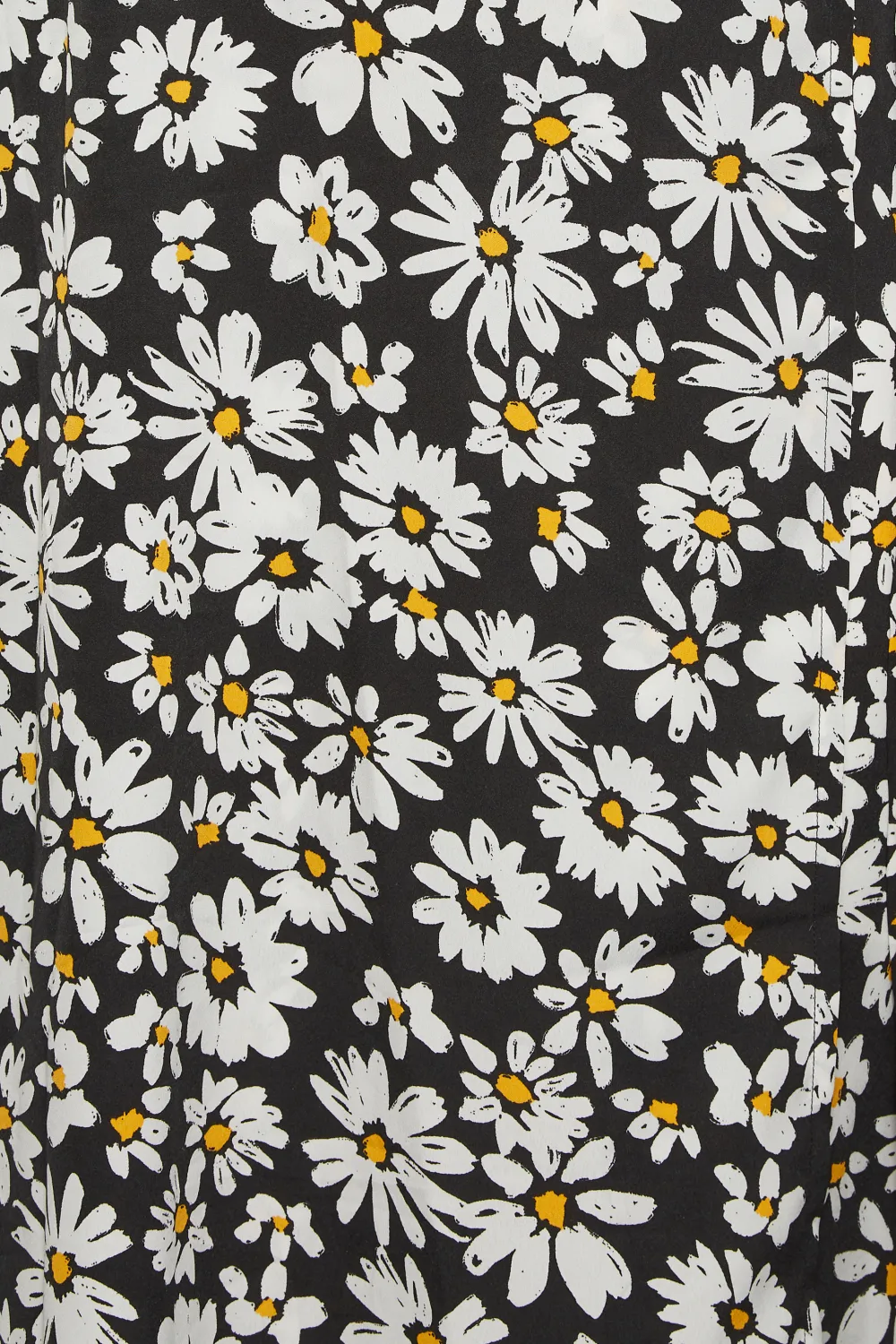 LTS Tall Black Daisy Print Wrap Dress