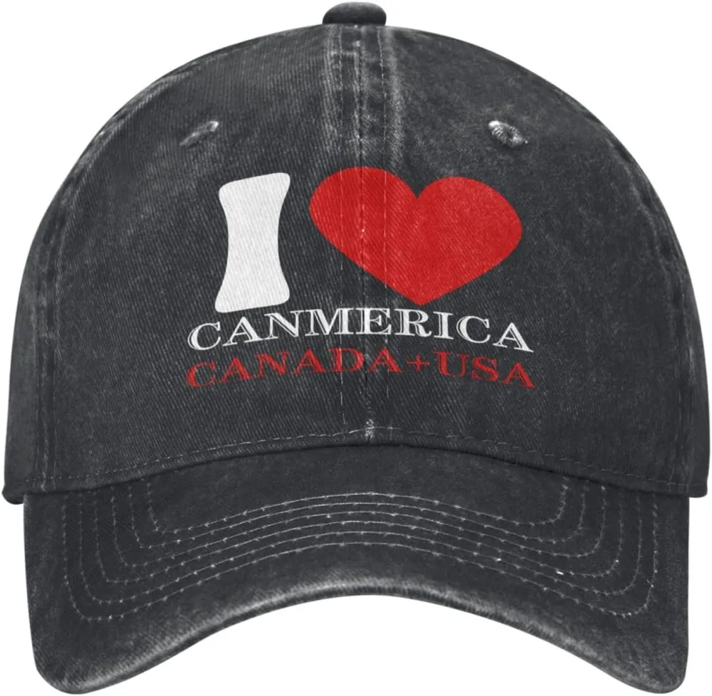 Funny Trump Oh Canada! 51st States Low Profile Cap Denim Hat